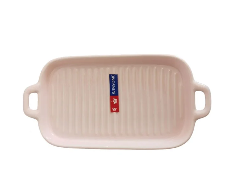 ظرف سرو و تابه سرامیکی دو دسته